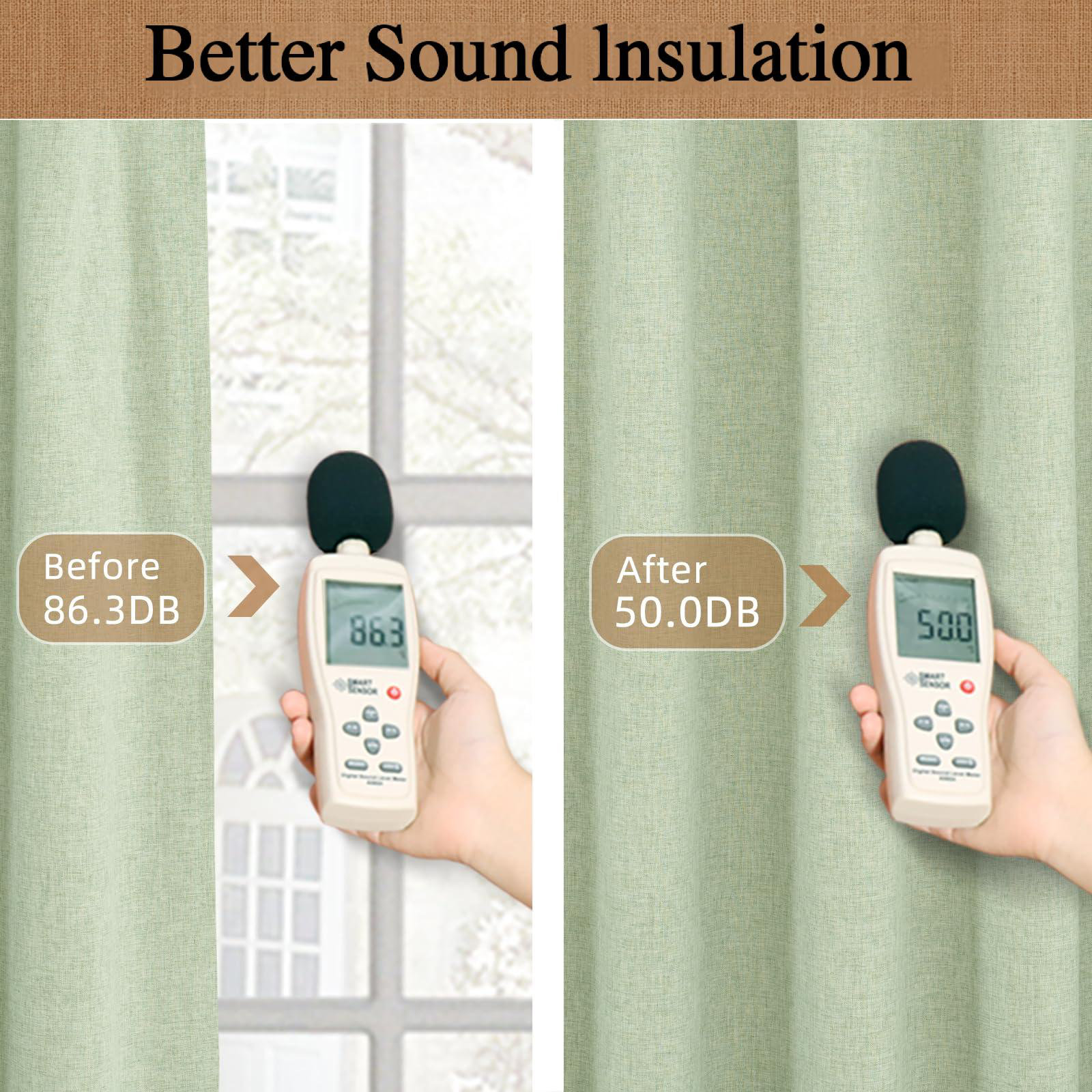 Rideaux Plissés Occultants Lin Beige - Doublure Thermique - Sur Mesure